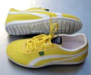 tenis taygra custura solado grosso algodao amarelo