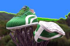 tennis coton vert