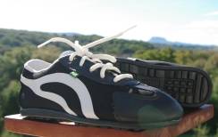 tennis TAYGRA BRASIL en coton et cuir VEGAN, semelle haute anti-d�rapante, mod�le CUSTURA noir