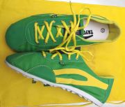 TENNIS VERTE BANDE JAUNE TAYGRA ARTISANAT