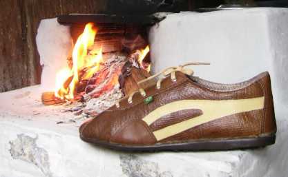 tennis TAYGRA en cuir v�g�tal, couro vegetal, Tissu de la For�t Amazonienne, mode �cologique