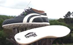 tenis taygra custura solado grosso algodao cinza