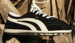 tenis taygra custura solado grosso algodao camur�a preta